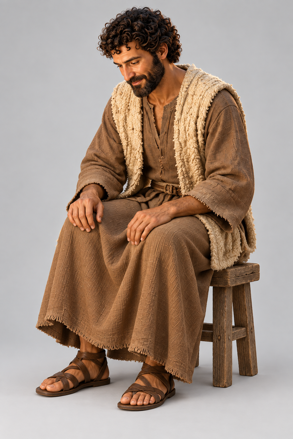 Generated reference art for Joseph beside the manger