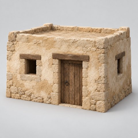 Generated reference art for Village house